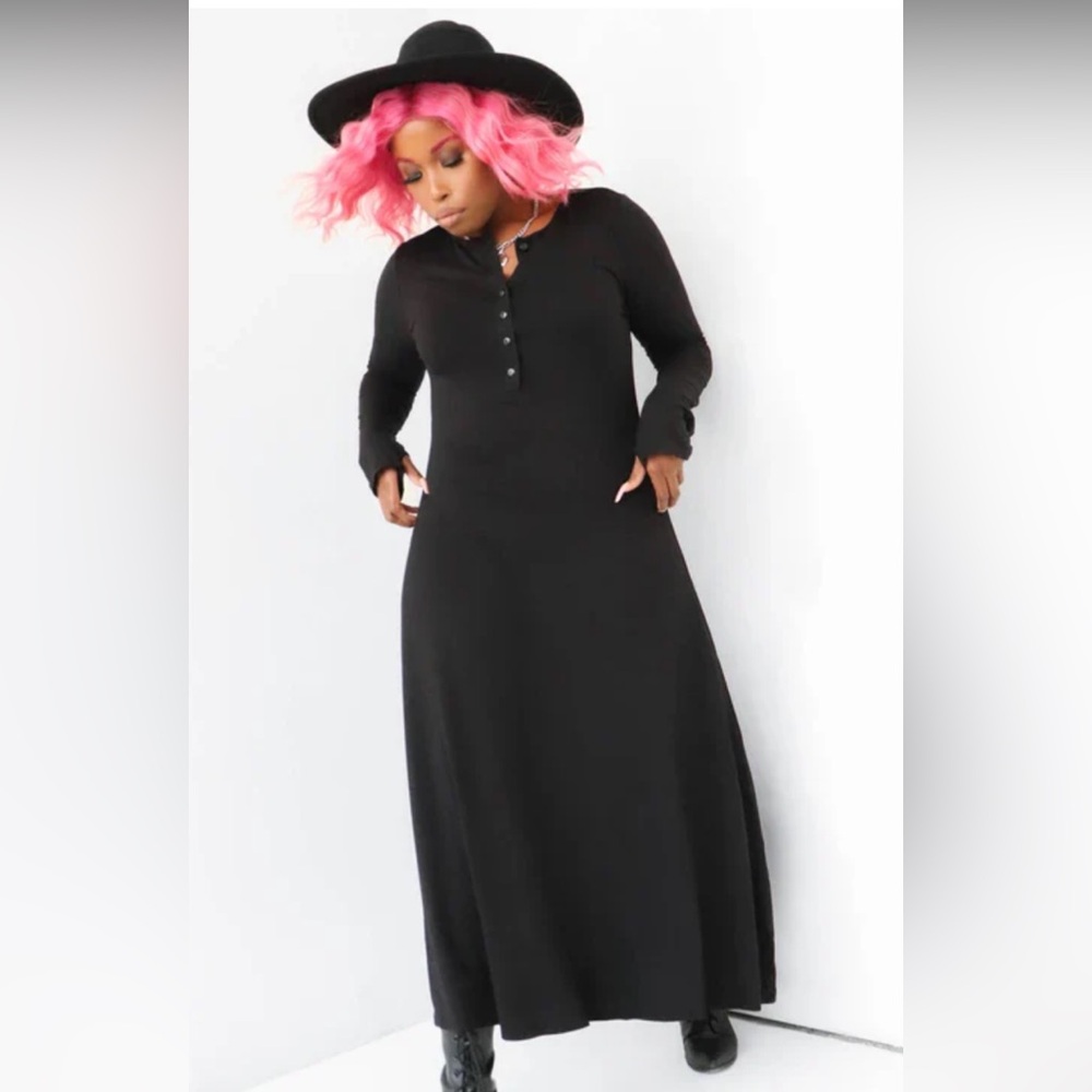 Maxi Henley dress